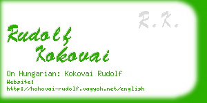 rudolf kokovai business card